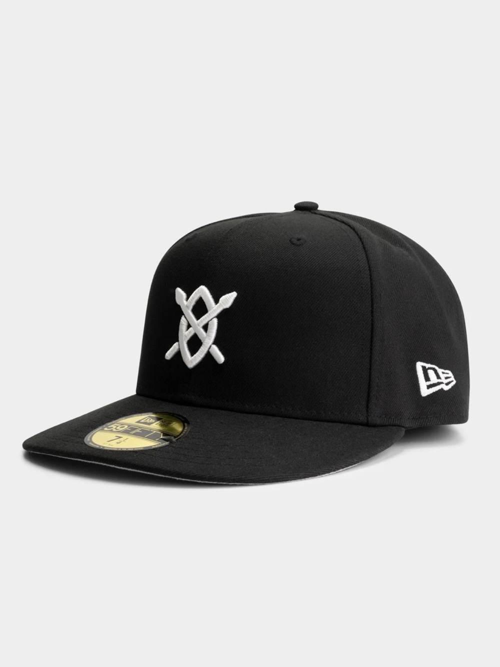 New Era Black Cap with White Embroidered Logo